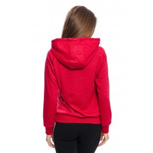 Дамски суитшърт от мека и топла материя, подходящ за ежедневието.